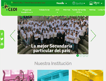Tablet Screenshot of cedi.edu.mx